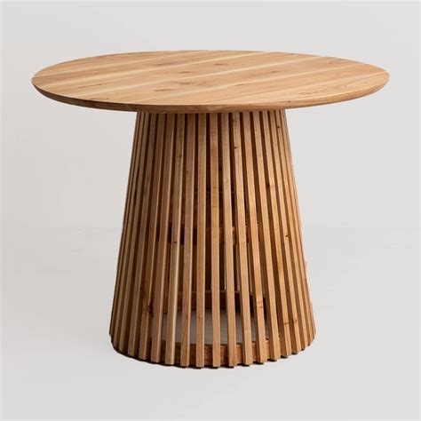 SKLUM Table de Salle à Manger Ronde en Bois Mura Ø100 cm Amazon fr