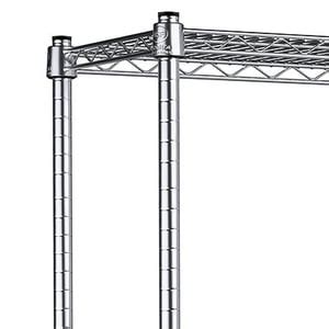 Steelton 14 X 36 NSF Chrome 5 Shelf Kit With 72 Posts