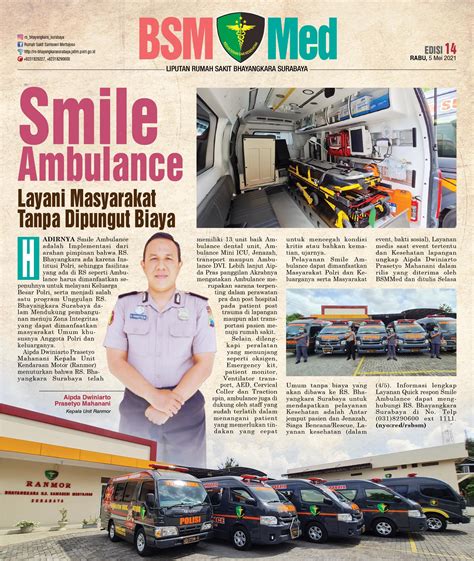 RS Bhayangkara Surabaya Smile Ambulance Melayani Masyarakat Tanpa