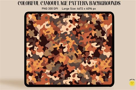 Brown Camouflage Patterns Background By Mulew Art Thehungryjpeg