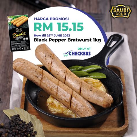 Hanya Di Pasaraya CHECKERS Semua Jenis Saudi Gold Bratwurst Lebih