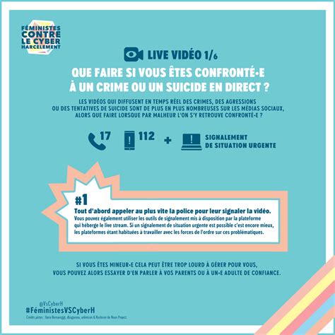 Féministes Contre Le Cyberharcèlement — Infographie Comment Réagir