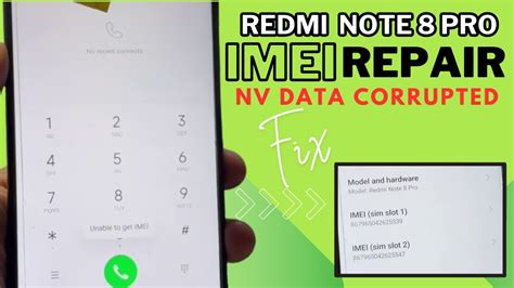 Redmi Note Pro Imei Repair No Nv Data Corrupted Youtube