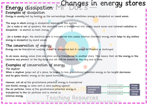 GCSE AQA 1 9 Physics Changes In Energy Stores Teaching Resources