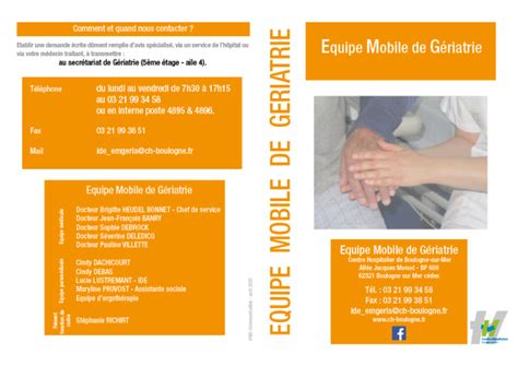 Quipe Mobile De G Riatrie Chb