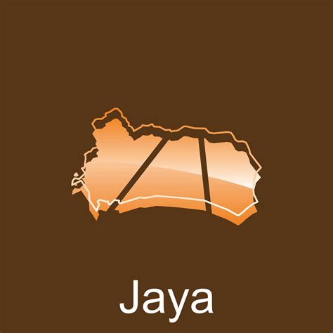 Map City of Jaya, World Map International vector template with outline ...