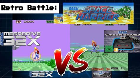 Space Harrier Sega Megadrive Genesis Mini Vs Sega X Youtube