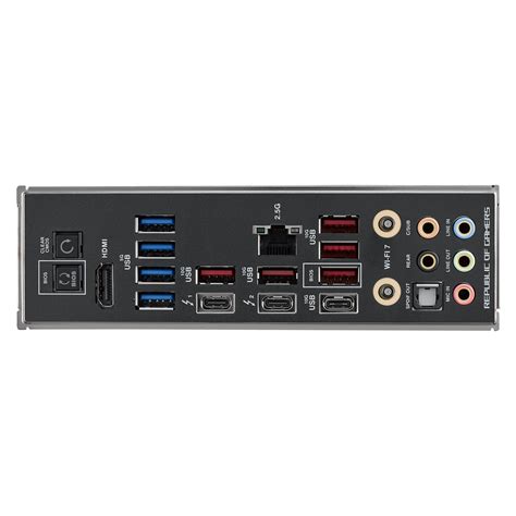 Asus Rog Maximus Z Hero Btf Motherboard Listed Backside Connectors