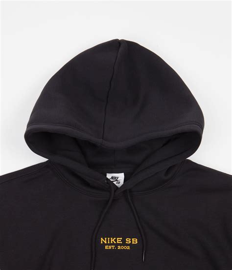 Nike Sb Luxury Hoodie Black Gold Gold Flatspot