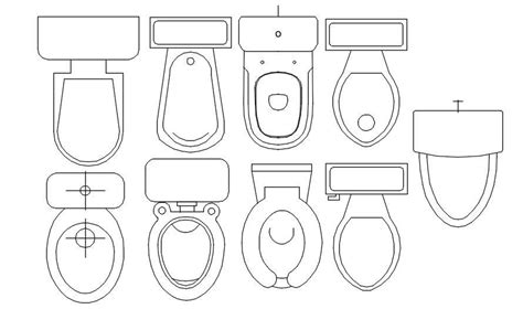 D Top View Of Wc Of Bathroom Cad Blocks In Autocad Dwg File Cadbull