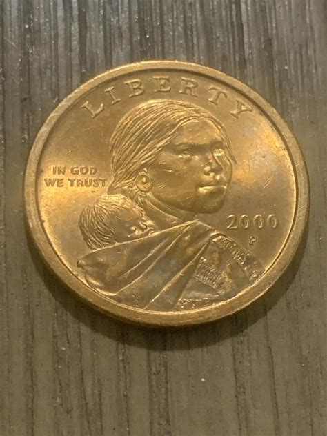 Coins🪙2000 P Sacagawea 1 Dollar Coin Usa 1 Coin Error No Edge Writing Rare Ebay