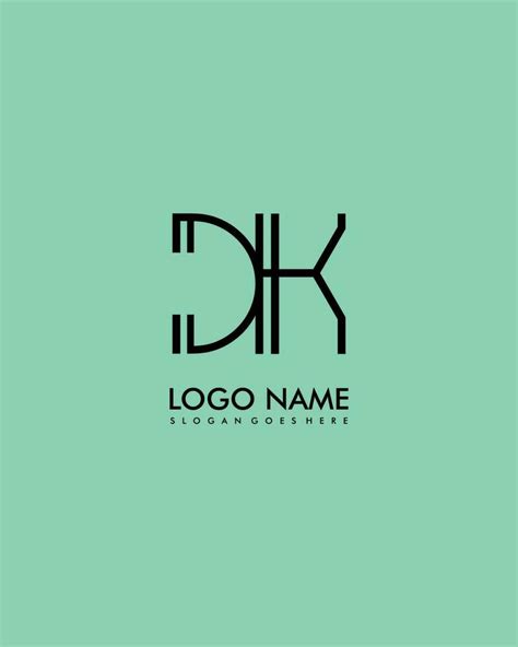 Dk Inicial Minimalista Moderno Resumen Logo 24272302 Vector En Vecteezy