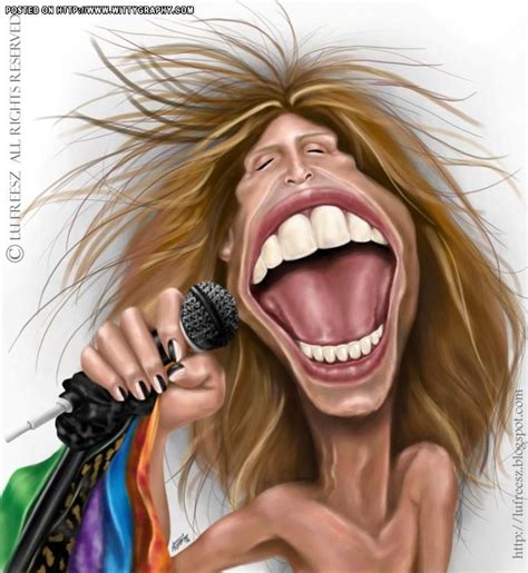 Lu Freesz Steven Tyler Made For Bookface Caricature Contest