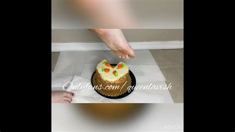 Cake Crushing With My Feet 😋 5 Min Youtube