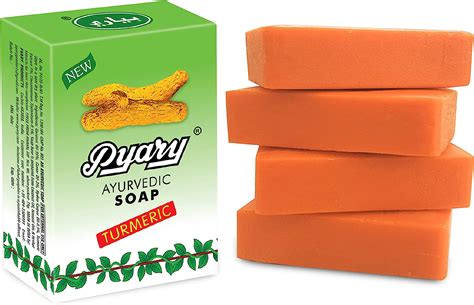 Pyary Turmeric Ayurvedic Soap 75g Pack Of 6 Buy Online At Best Price