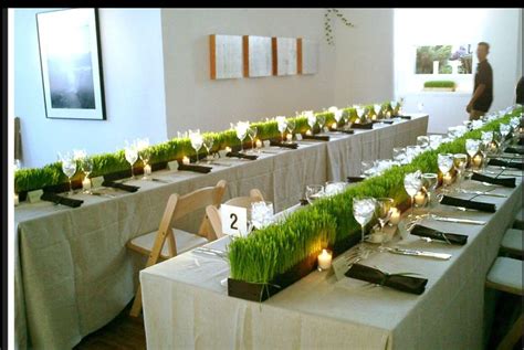 Wheat Grass Centerpiece At Ramscale Bridal Showers Pinterest