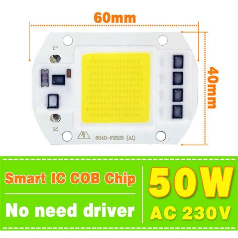 Driverless High Power Floodlight Led W W W Diy Cob Led Chip Lens