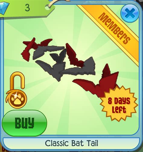 Classic Bat Tail Animal Jam Classic Wiki Fandom