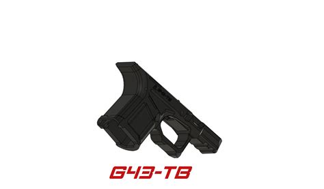 Файл Stl Glock 43 Strike 80 Inspired Thicc Boi Baby Frame Ss80