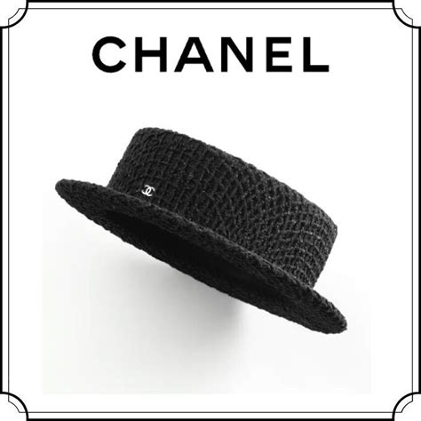 Chanel Fw Straw Boaters Wide Brimmed Hats Aa B