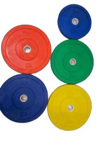 Rubber Round Bumper Plate Olympic For Gym Size Kg To Kg At Rs