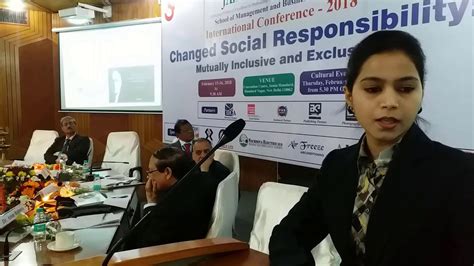 International Conference On Csr 2018 Smbs Jamia Hamdard Part