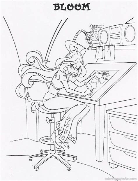 Winx Club Colouring Page Clip Art Library The Best Porn Website Hot