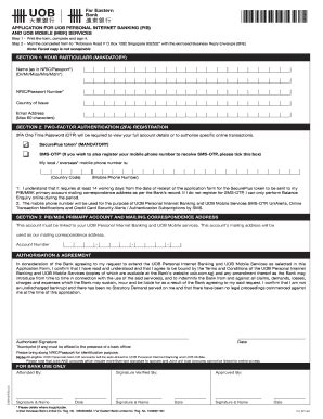 Uob Application Form For Telegraphic Transfer Fill Online Printable