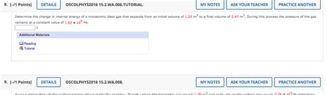 Solved 8 [ 1 Points] Details Oscolphys2016