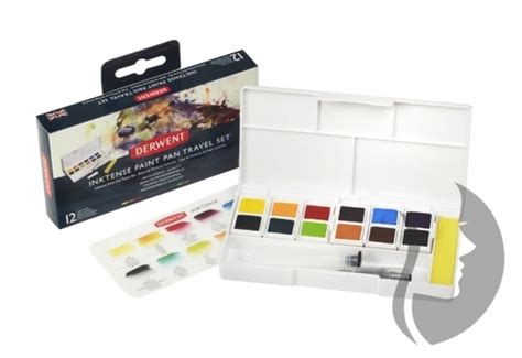 Derwent Inktense Paint Pan Travel Set Akvarelov P Nvi Ky Paleta