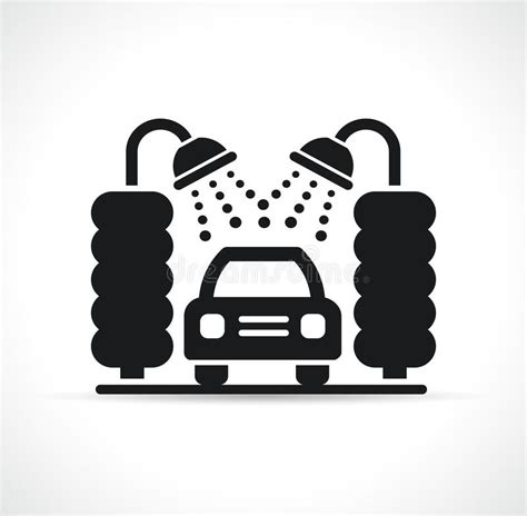 Icono Del Símbolo De Lavado De Coche Del Vector Ilustración del Vector