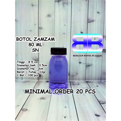 Jual Botol Plastik Ml Botol Zamzam Ml Murah Botol Air Zamzam Ml