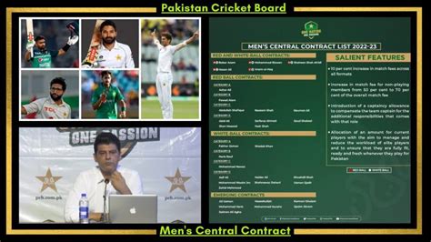 The Chief Selector Pcb Announces Mens Central Contract For 2022 23