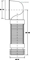 Pipetherm Mcalpine Przy Cze Kanalizacyjne Harmonijkowe L Mm