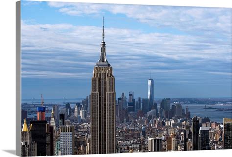 Empire State Building and One World Trade Center, New York City Wall ...