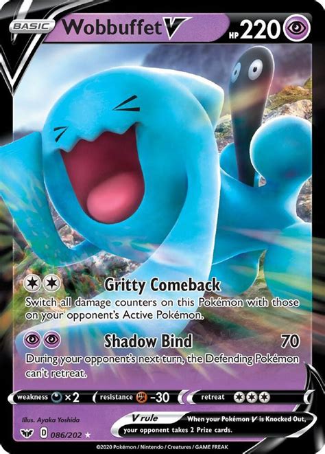 Wobbuffet V SWSH01 Sword Shield Base Set Pokemon