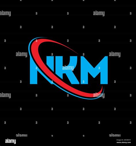 NKM logo. NKM letter. NKM letter logo design. Initials NKM logo linked ...