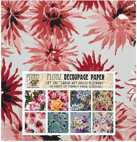 Amazon Decoupage Paper Pack Sheets X Large Flowers Art