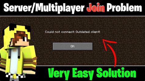 How To Fix Could Not Connect Outdated Client Minecraft Pe Youtube