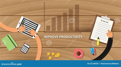 Improve Productivity Concept Stock Vector Illustration Of Increase