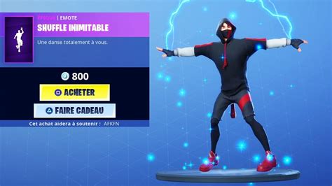 Nouvelle Danseemote Shuffle Inimitable Fortnite Battle Royale Youtube