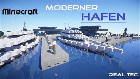 Minecraft Cinematic Hd Moderner Hafen Youtube