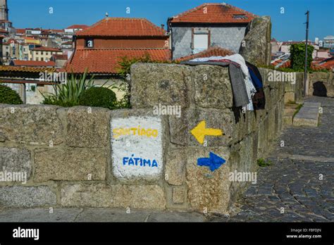 Camino De Santiago Santiago Fatima Sign Pilgrimage Route In Porto