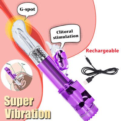 Realistic Rabbit Vibrator Clit Dildo G Spot Massager Sex Toys Women