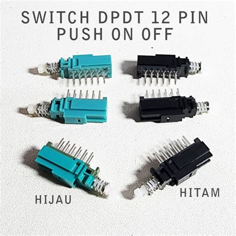 Jual A Switch Dpdt Pin Switch X Push On Off Saklar Tekan