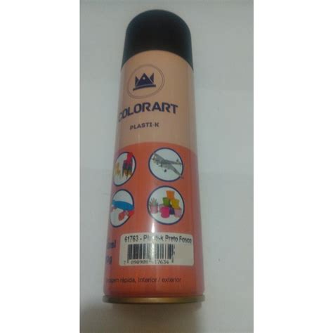 Tinta Spray Plasti k Para Pintar Plástico Preto Fosco Shopee Brasil