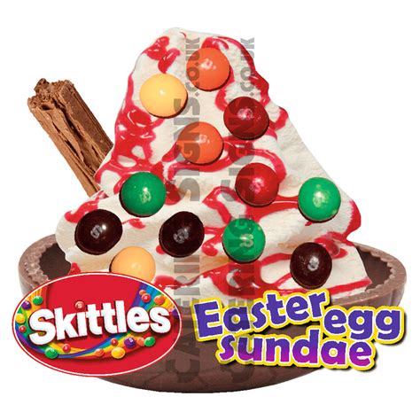 Skittles Easter Egg Sundae Catering Signs Uk