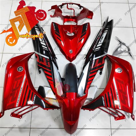 Yamaha LC 135 Cover Set Rm7 Black Batman Merah Purba Red Black Silver