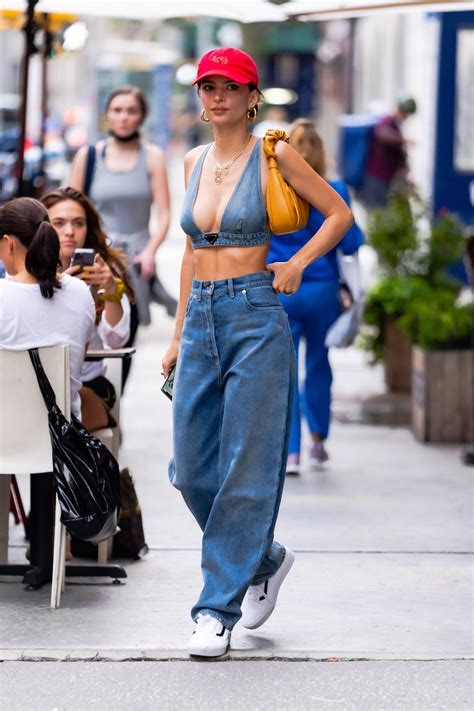 Emily Ratajkowski Puts A Spicy Twist On The Canadian Tuxedo Vogue