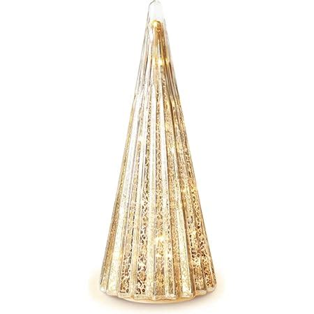 Amazon Glasburg Light Up Mercury Glass Christmas Tree Ornament